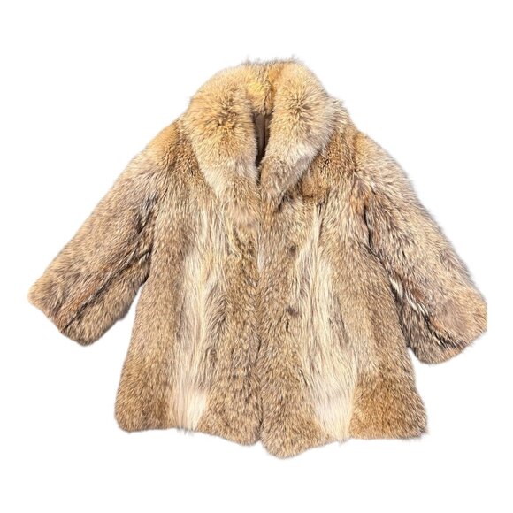 Vintage Fur Coat - Coyote - Picture 1 of 9